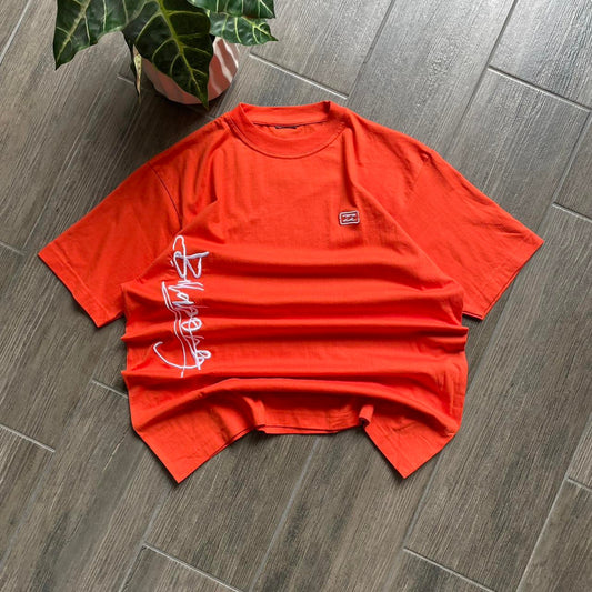 Billabong orange y2k baggy tee