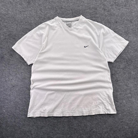 Nike White V-Neck T-Shirt