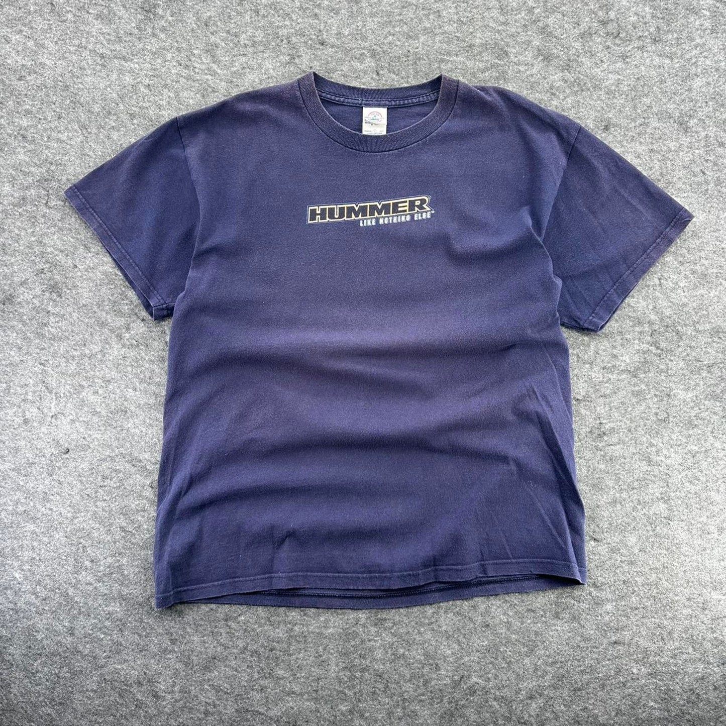 Y2k hummer graphic tee navy