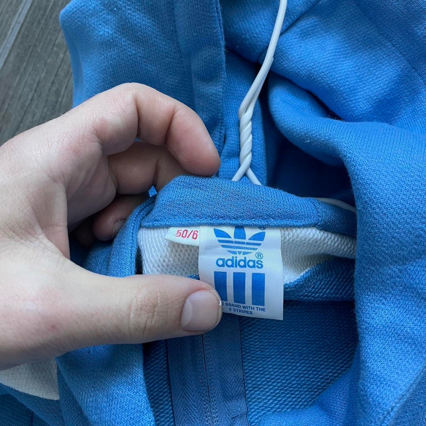 Adidas usa blue vintage hoodie