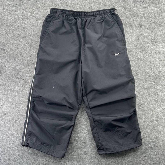 Nike Black Track Shorts with White Stripe
