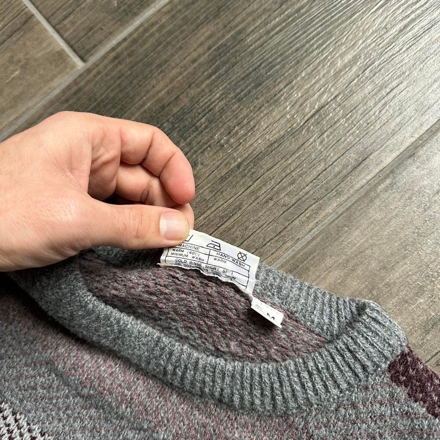 Y2k vintage wool made in Korea grandpacore M sweater