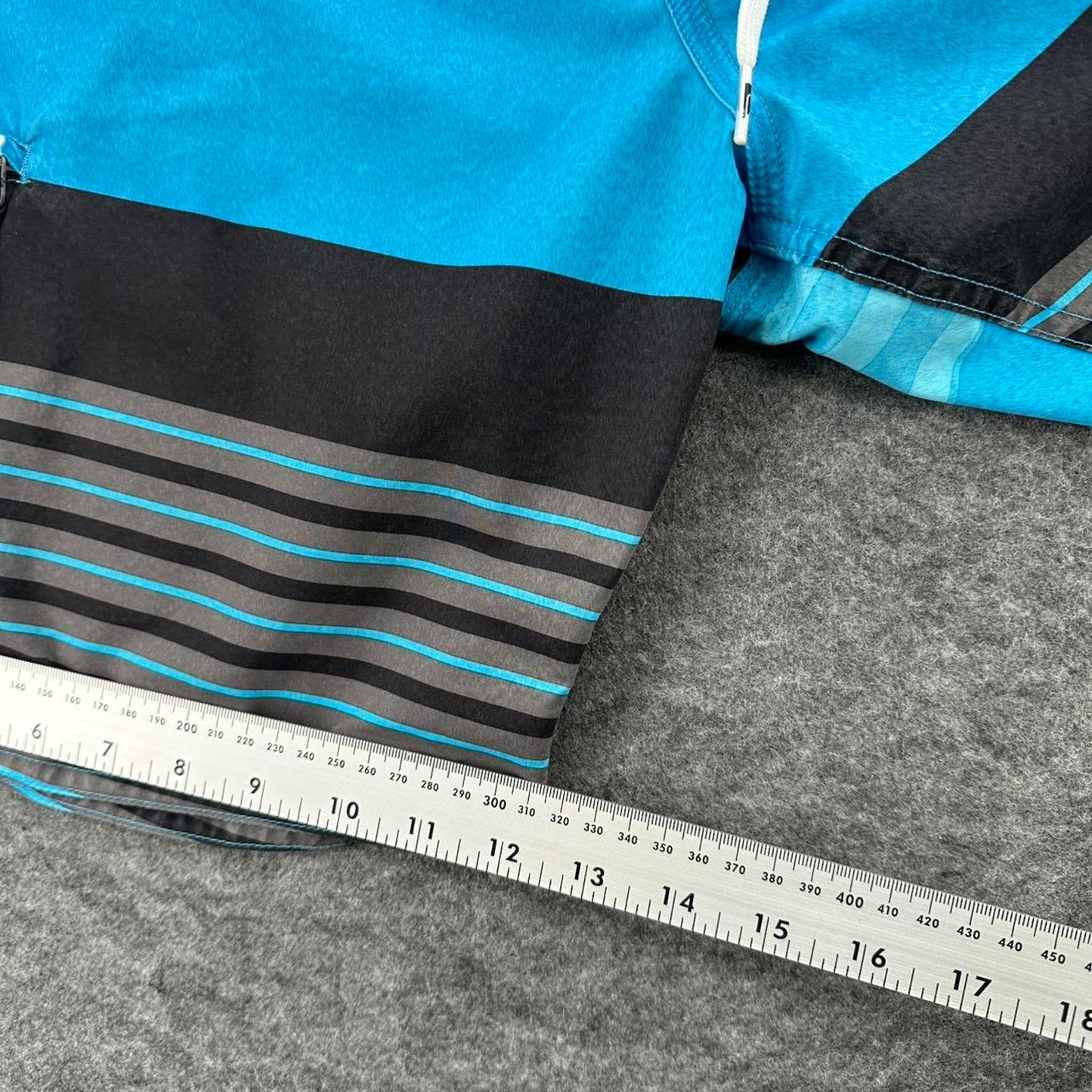 Quiksilver blue striped board shorts