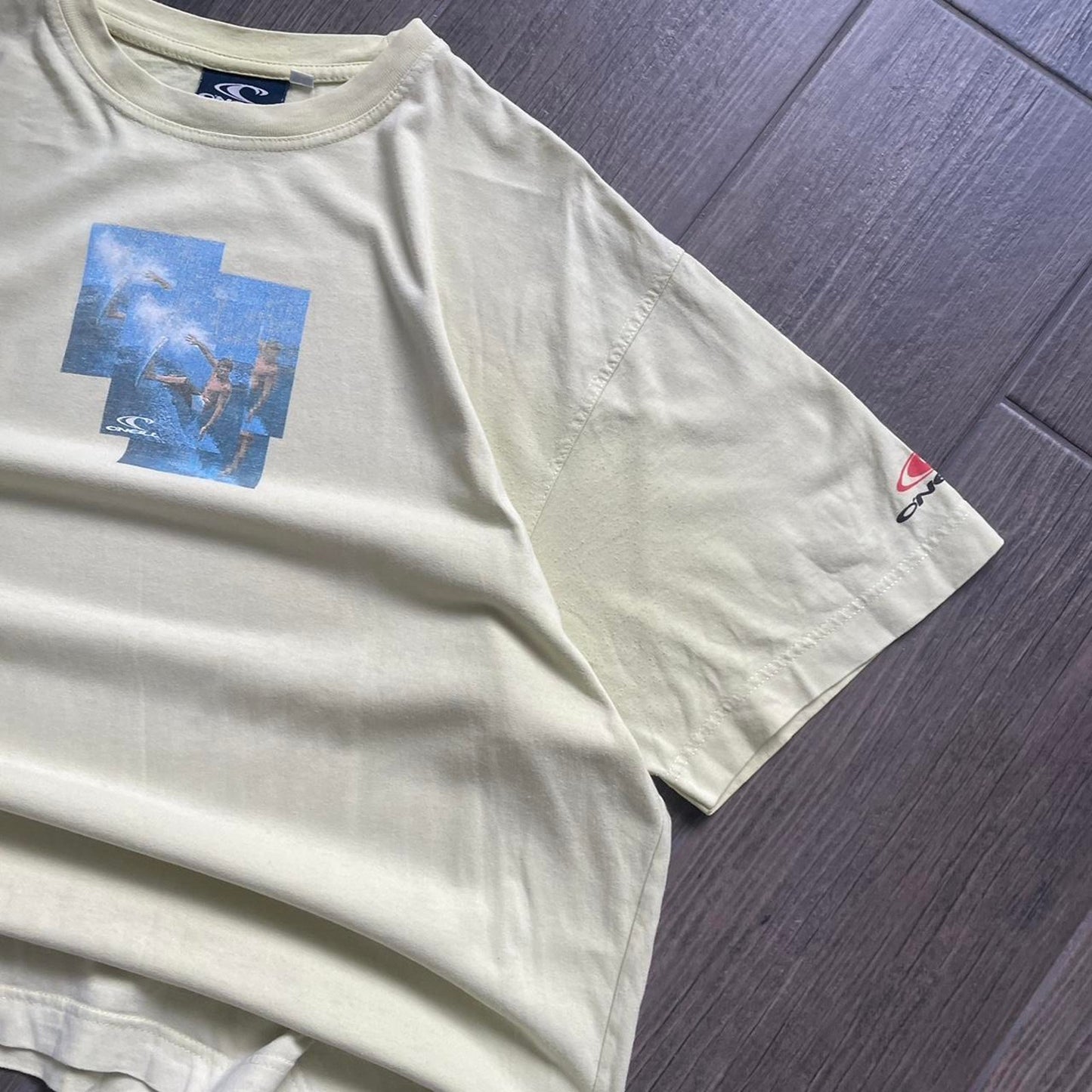 Oneill yellow y2k japan style tee
