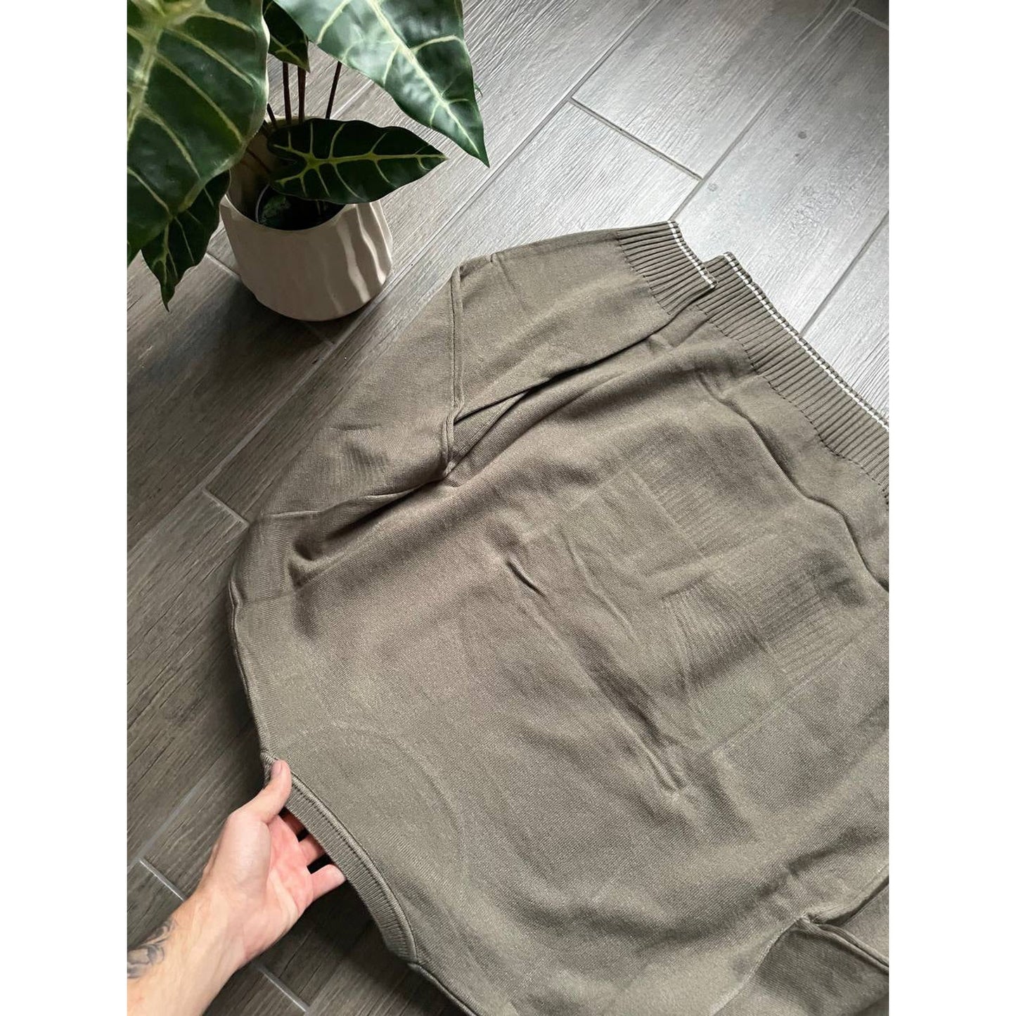 Diesel Big Logo Brown Knit Sweater