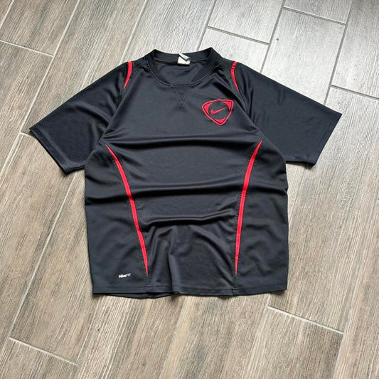 Nike black and red soccer jersey