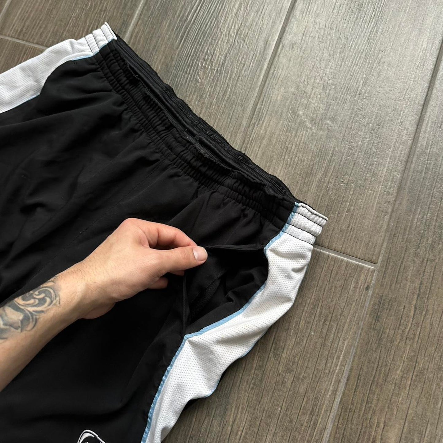 Nike black white shorts