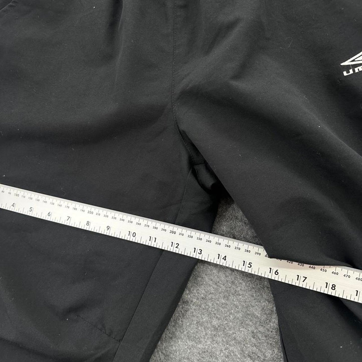 Umbro black baggy track shorts