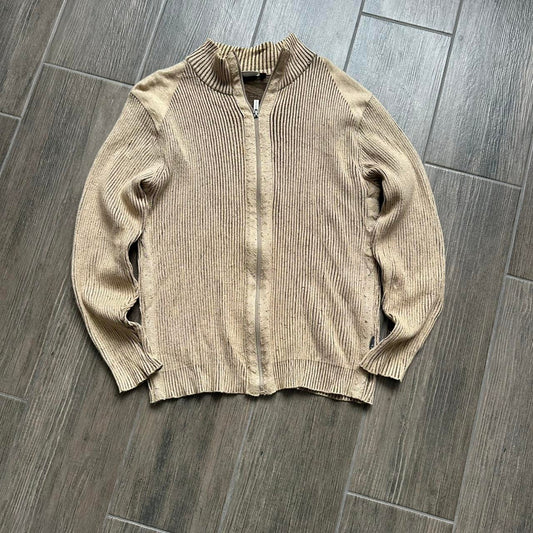 Y2k vintage zip knit winter