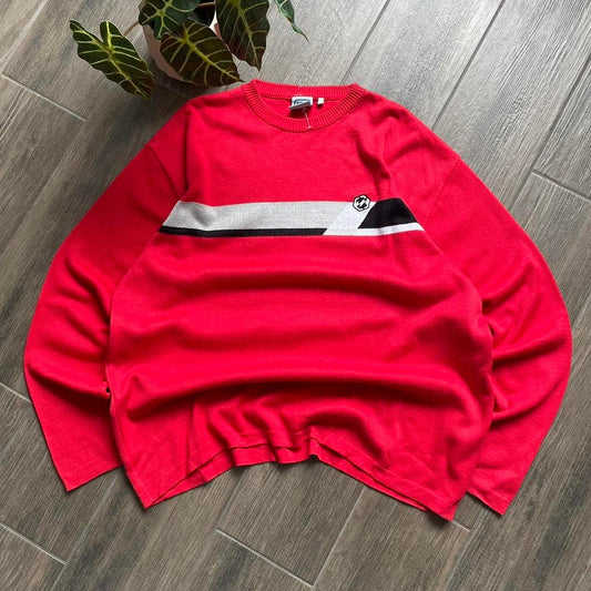 Billabong knitt red y2k baggy jumper