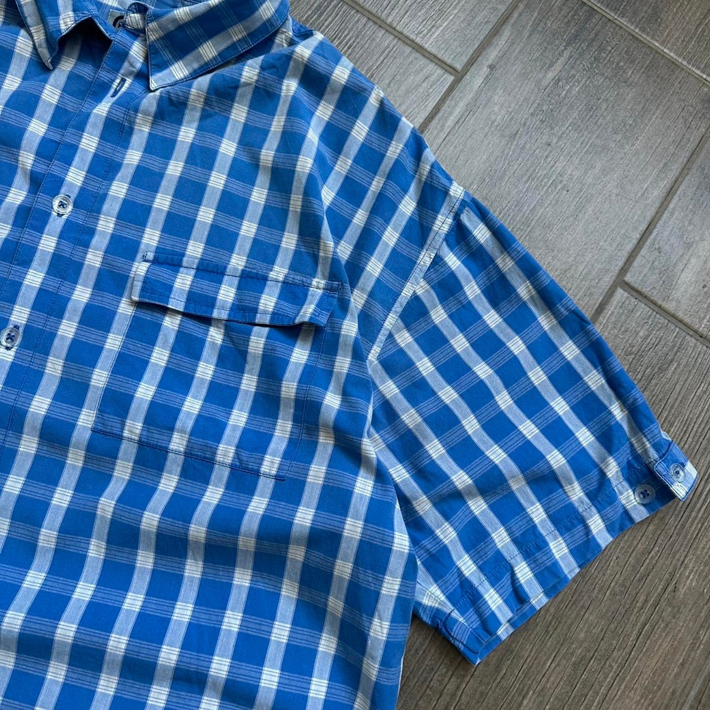 Billabong checkered button up shirt with
