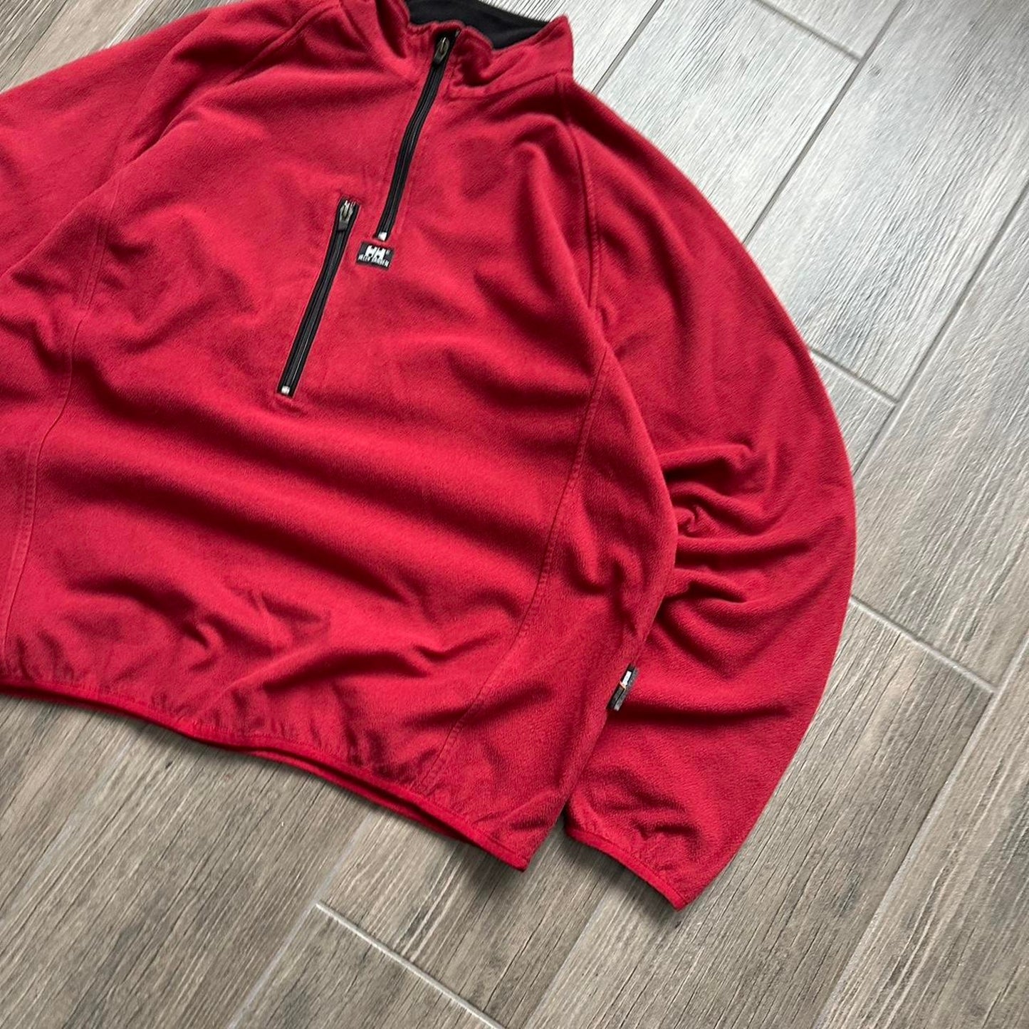 Helly Hansen red fleece baggy gorpcore jumper