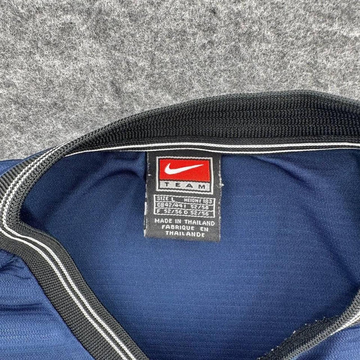Nike blue soccer jersey with