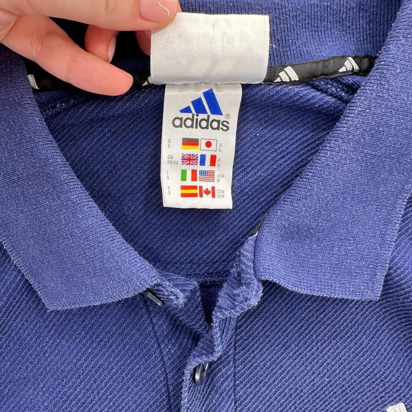 Adidas blue and light blue