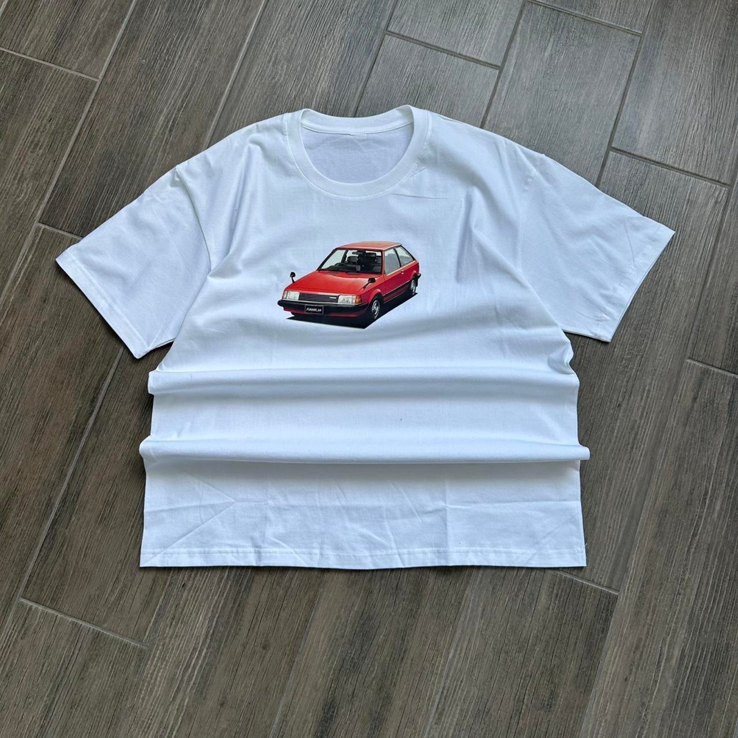 Mazda car y2k print white
