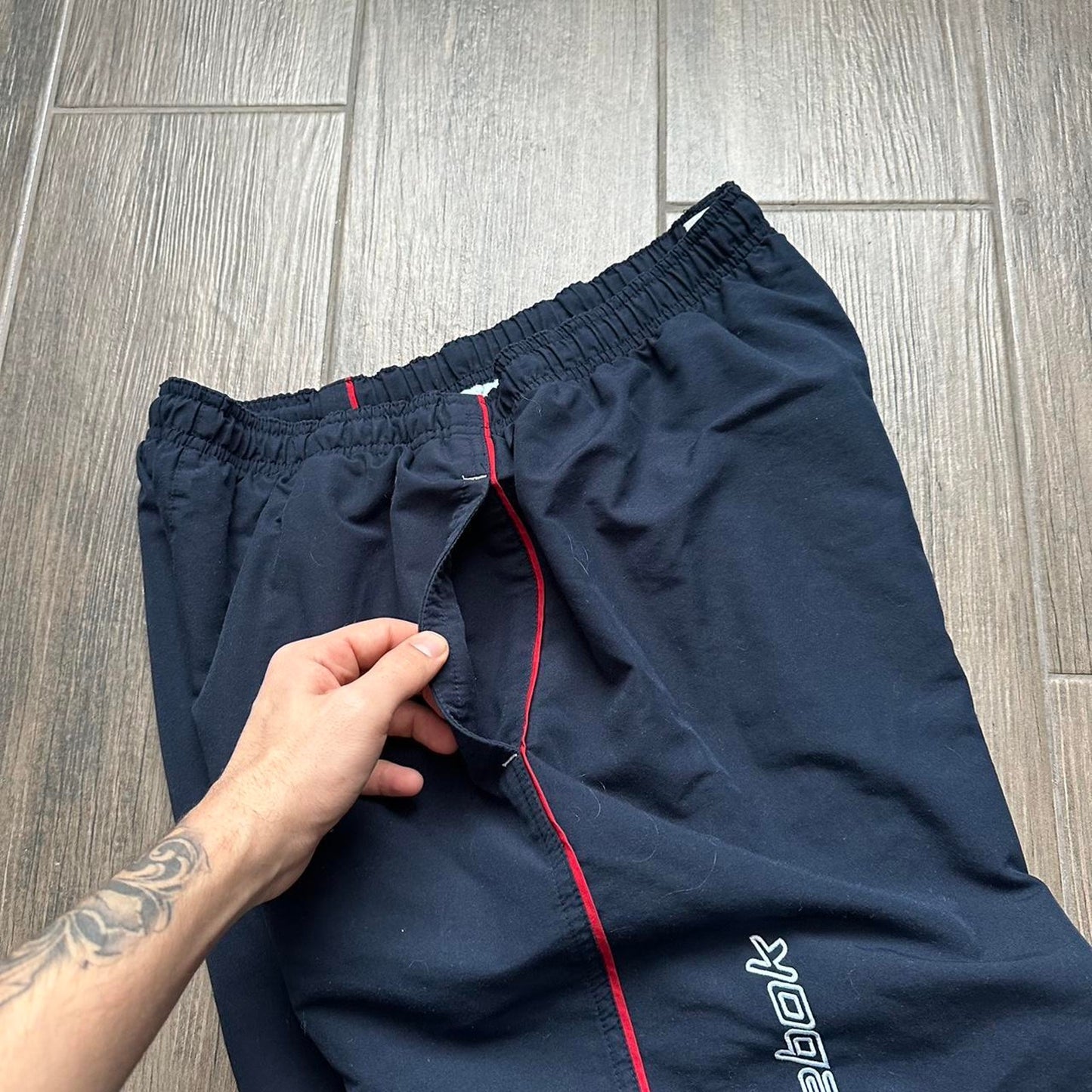 Reebok nylon y2k baggy streetwear sweatpants