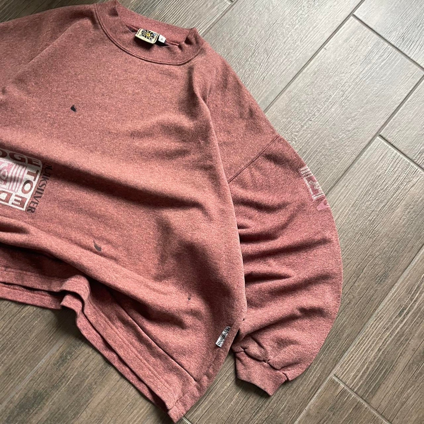 Quiksilver 90s archive surf-wear L sweatshirt