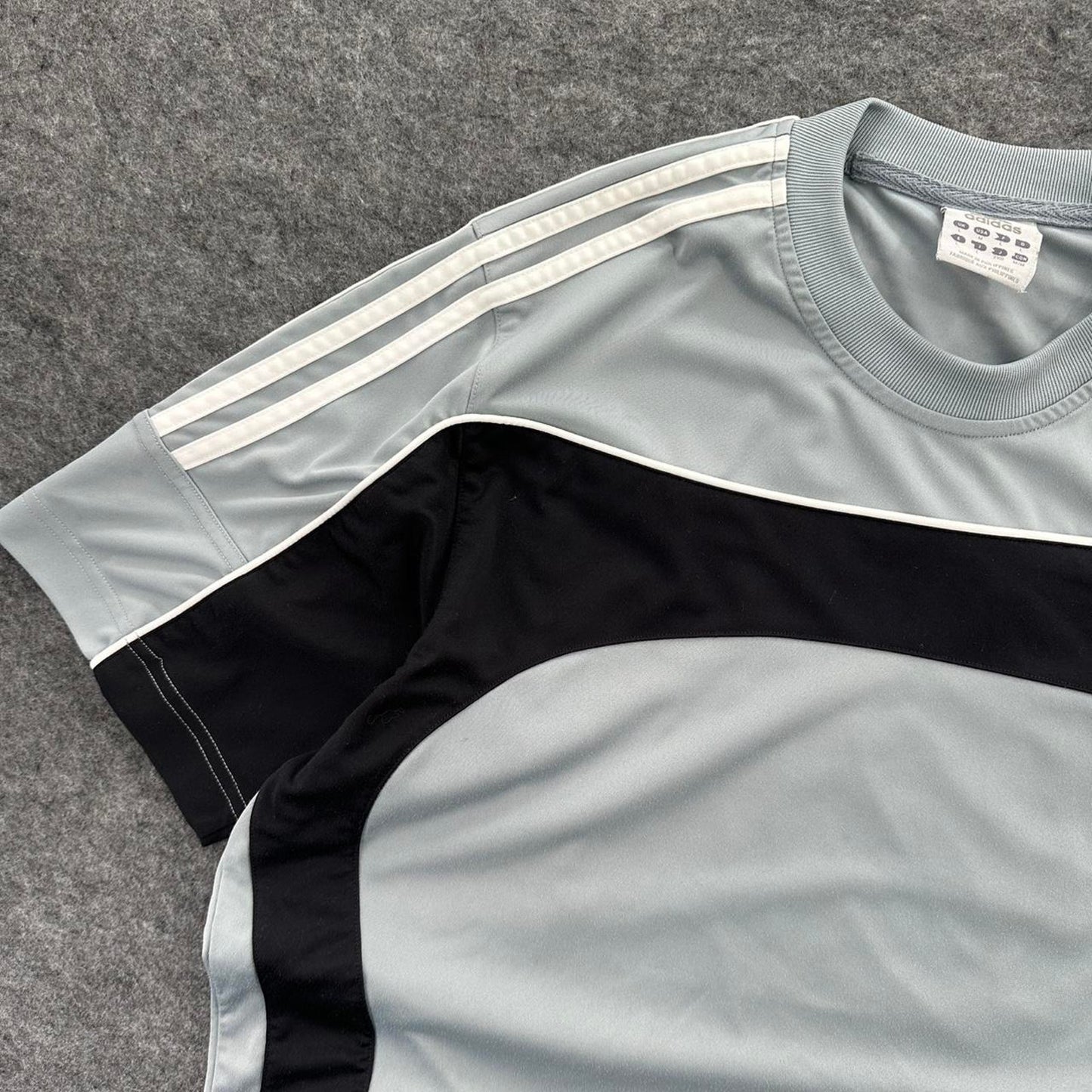 Adidas grey black striped