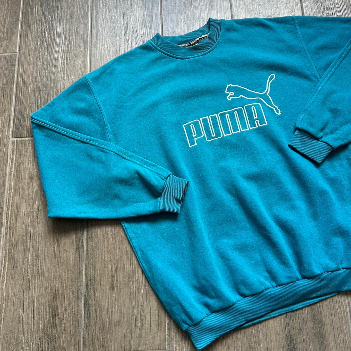 Puma blue crewneck sweatshirt