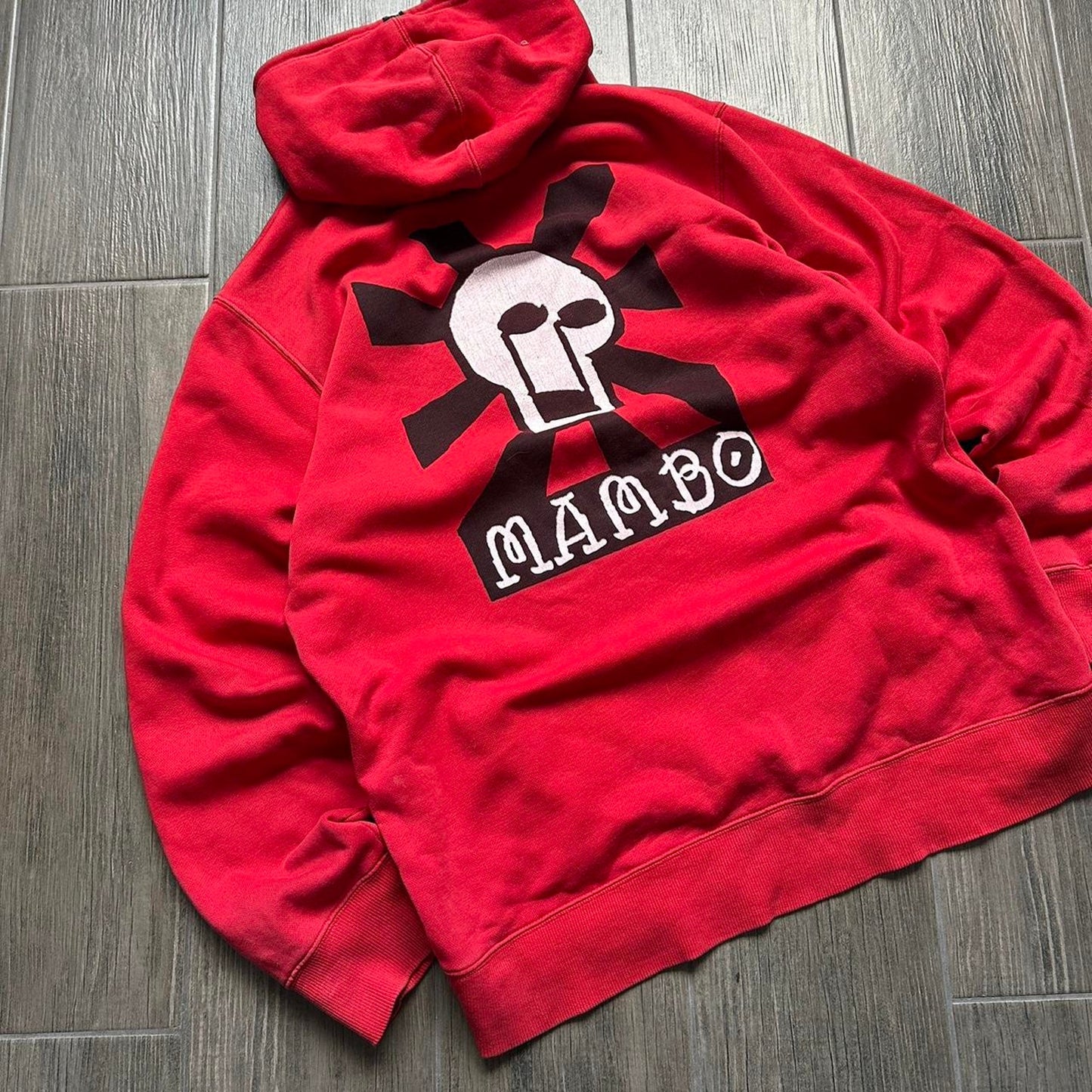 Mambo red baggy y2k hoodie