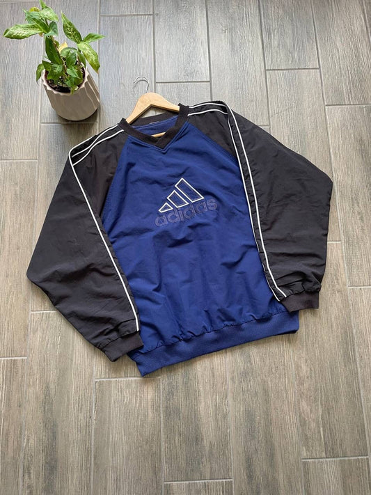 Adidas vintage big logo baggy sweatshirt