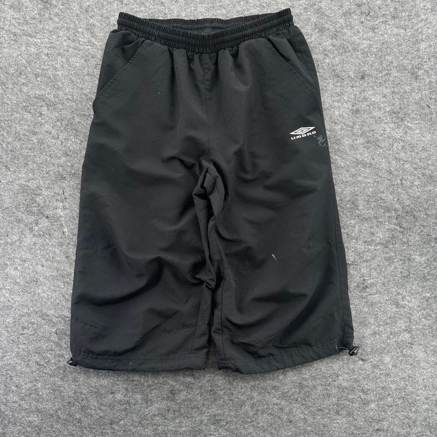 Umbro black baggy track shorts