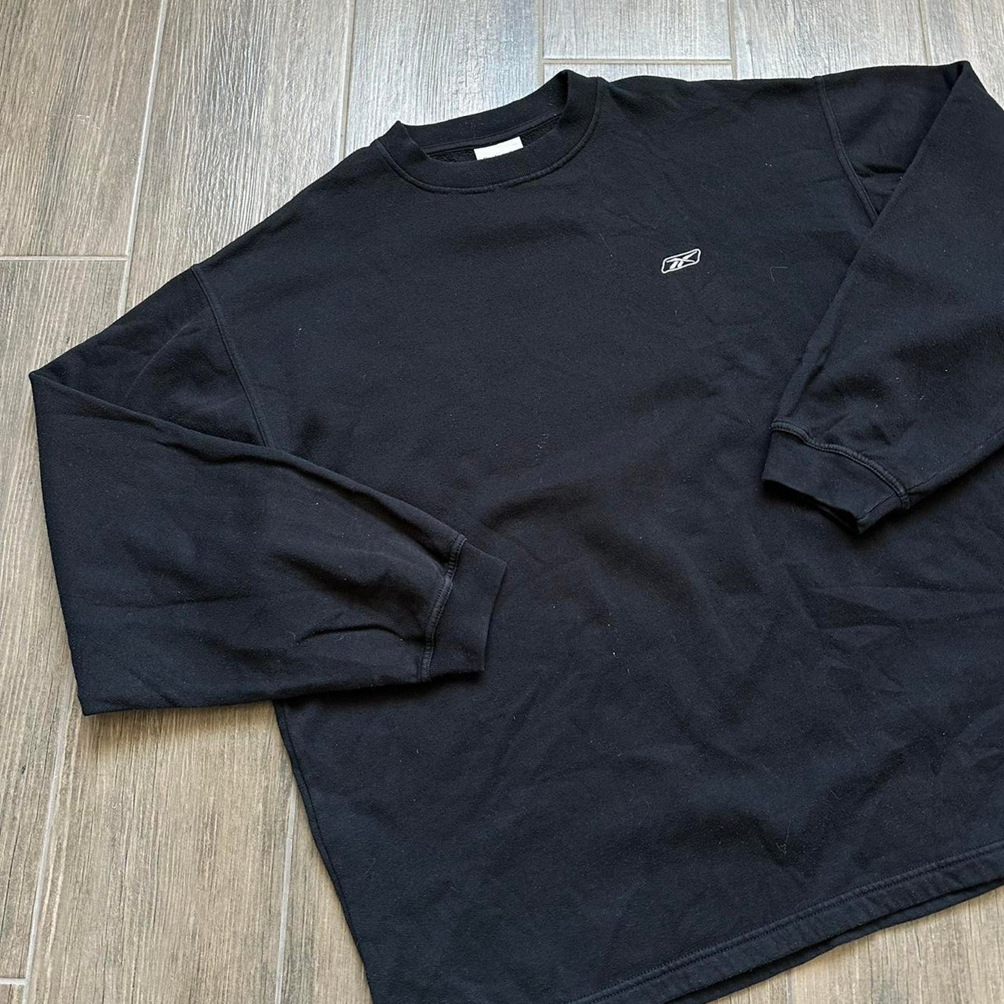 Reebok black y2k sweatshirt
