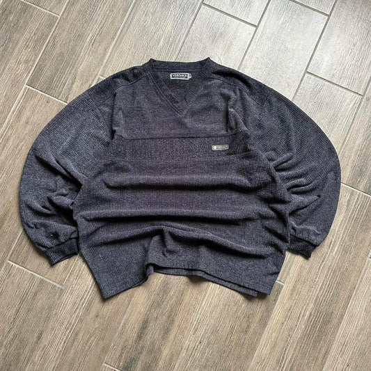 Y2k Japanese style Versace v neck XL jumper