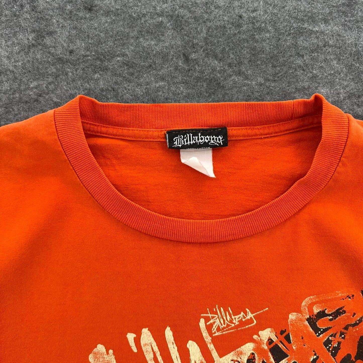 Billabong orange graphic tee