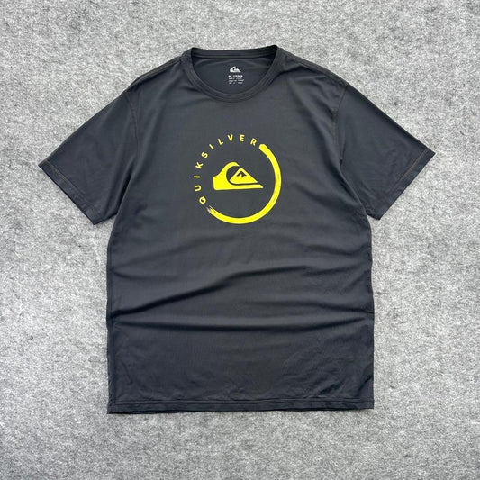 Quiksilver Black Yellow Logo T-Shirt