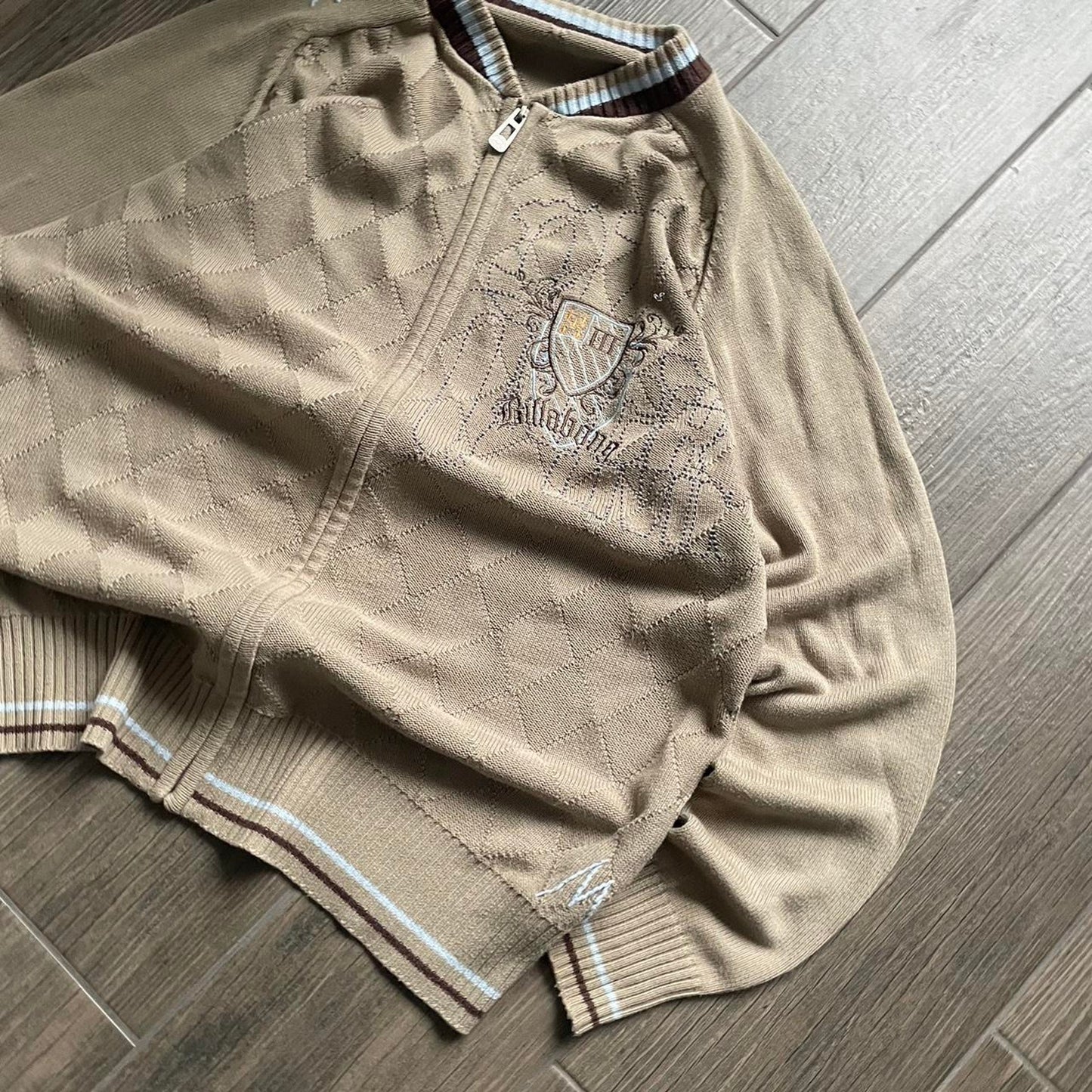 Y2K Billabong beige Japanese baggy surf jumper XL