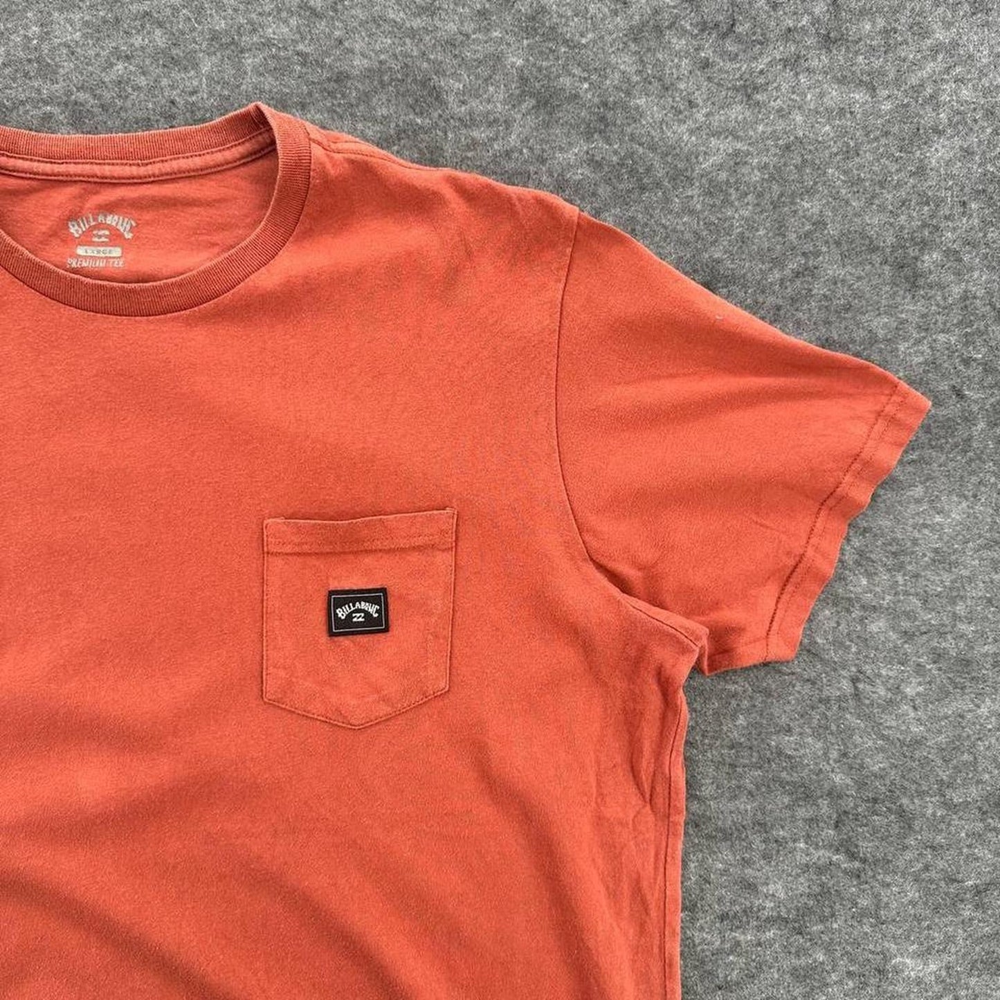Billabong orange pocket tee