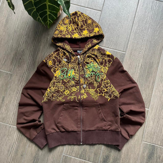 Billabong wmns brown Japanese style y2k hoodie