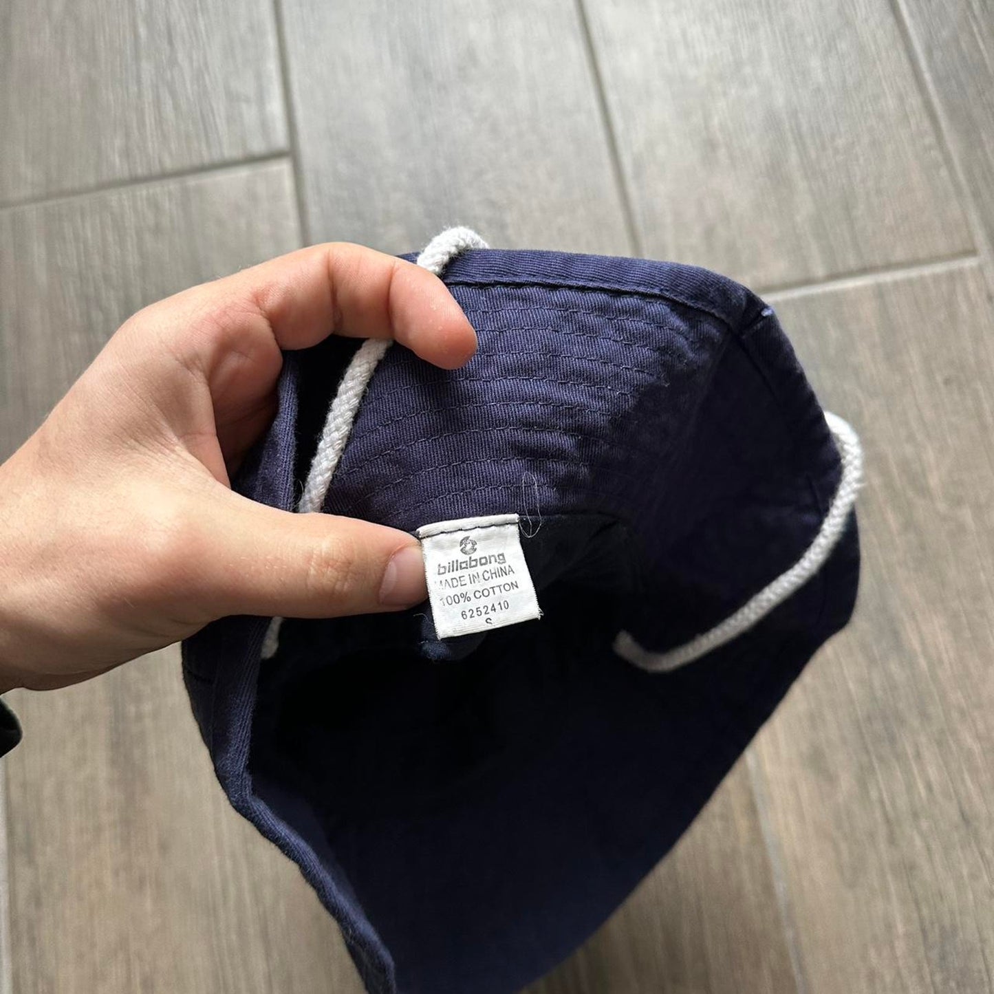 Navy billabong bucket hat