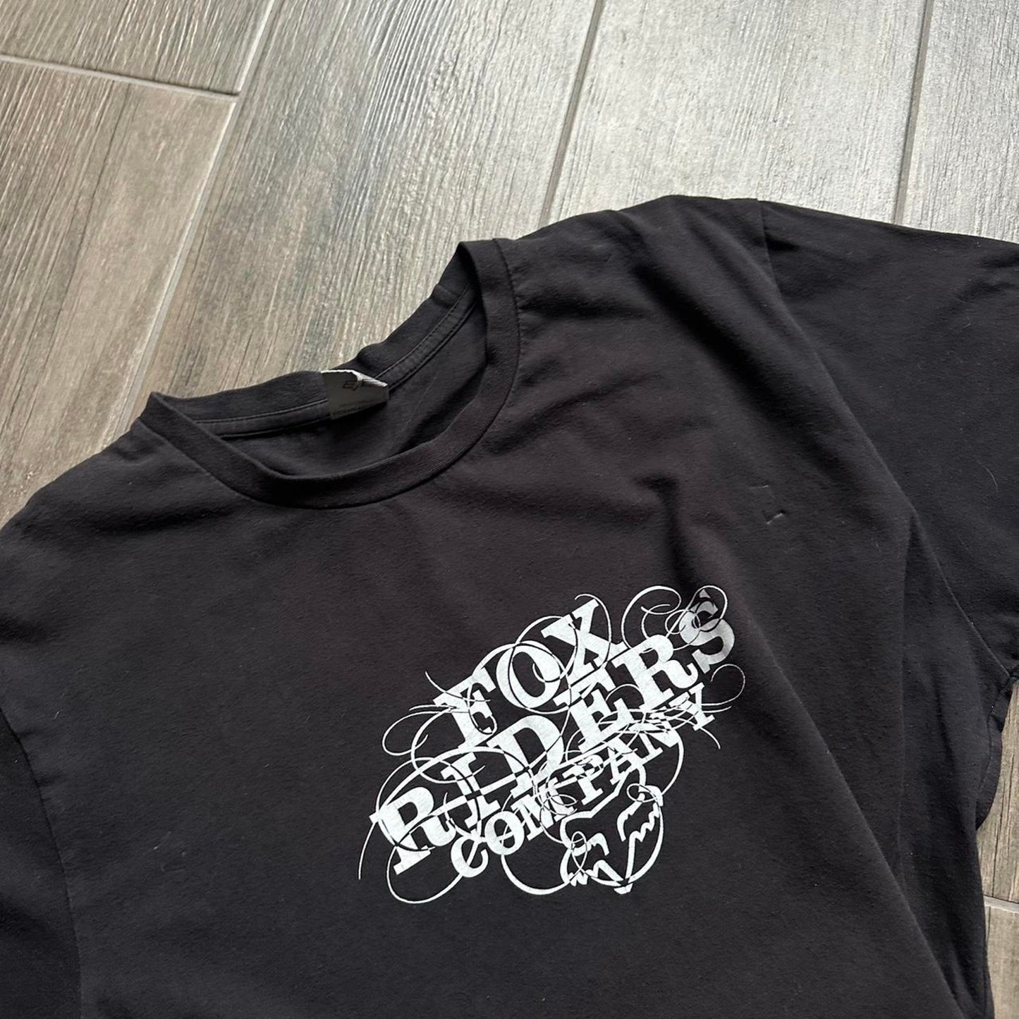 Fox Racing black t-shirt with white graphic