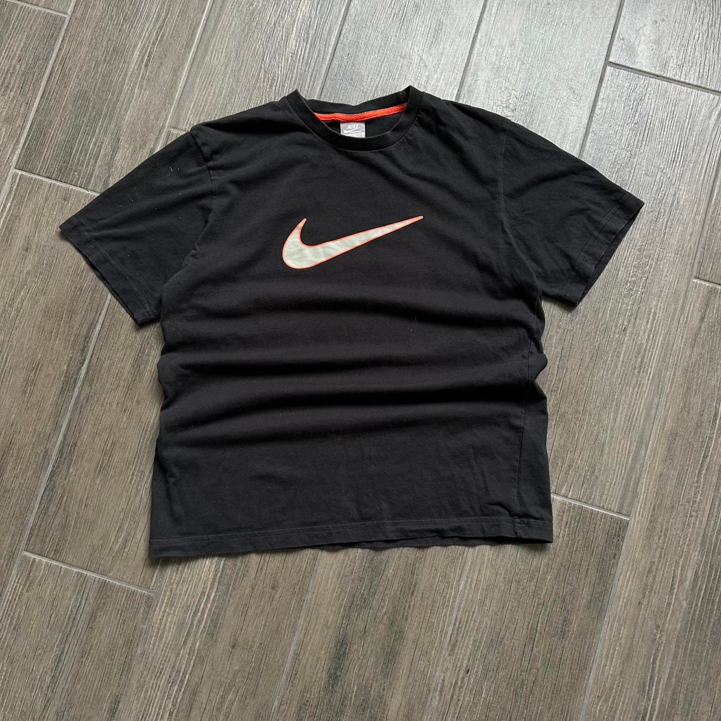 Nike black cotton t shirt with