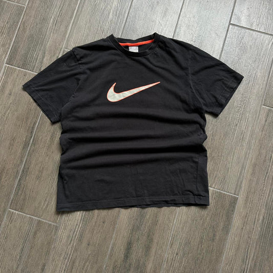 Nike black cotton t shirt with