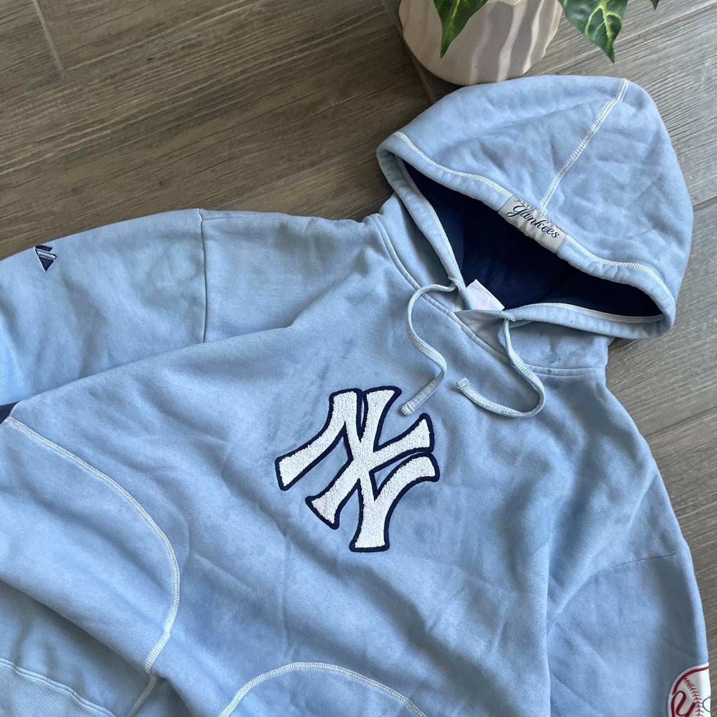 Yankees boxy y2k baggy hoodie