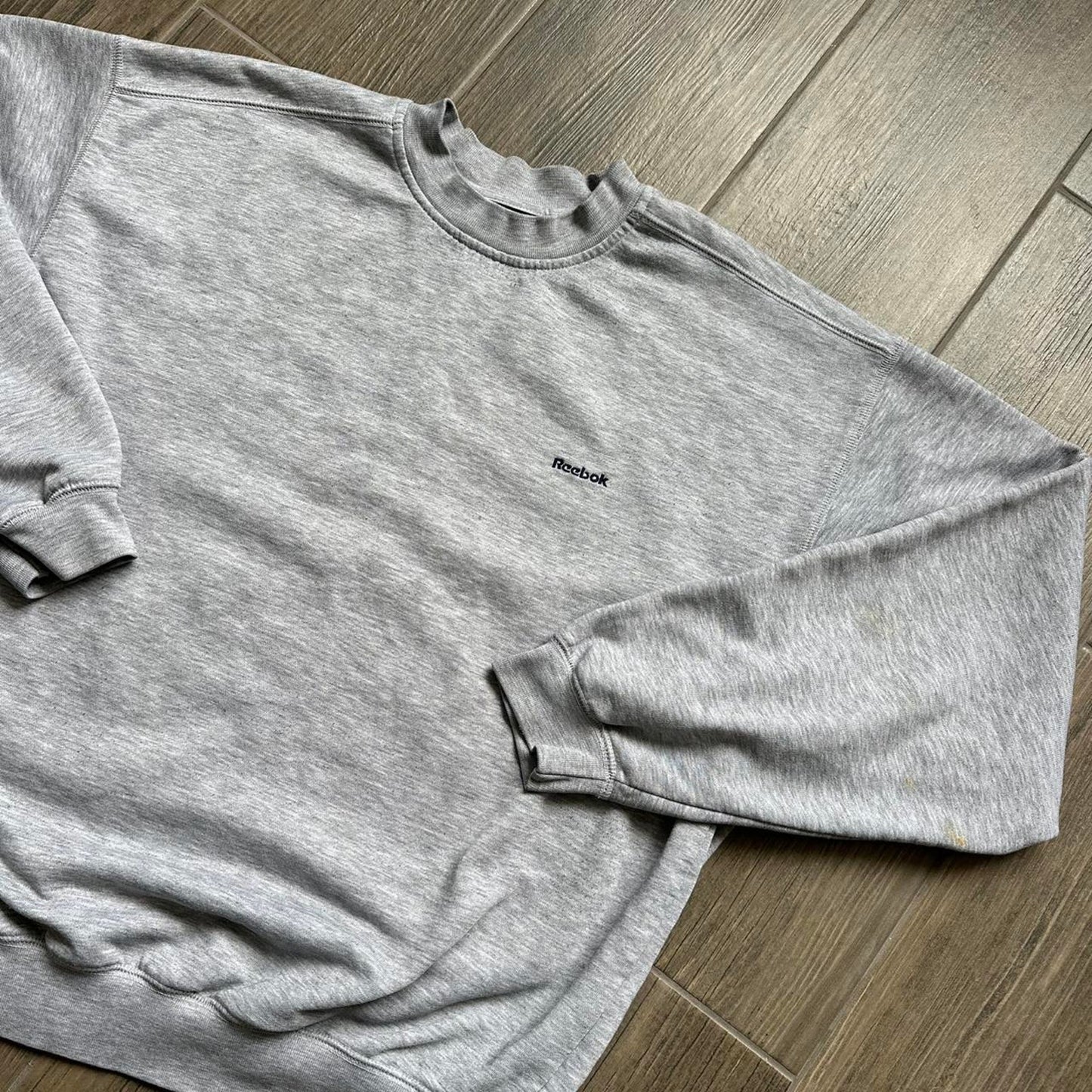 Grey reebok crewneck sweatshirt
