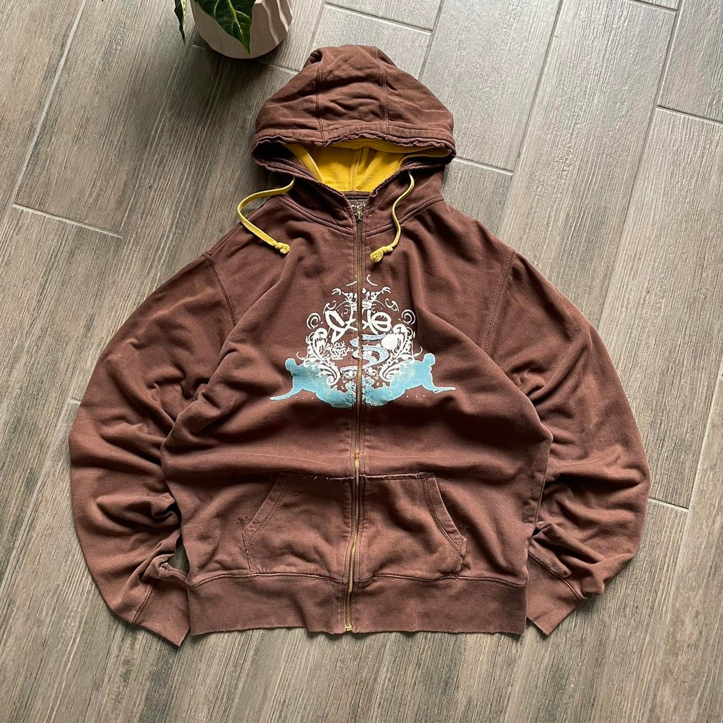 Vintage y2k skater Japanese baggy XL hoodie