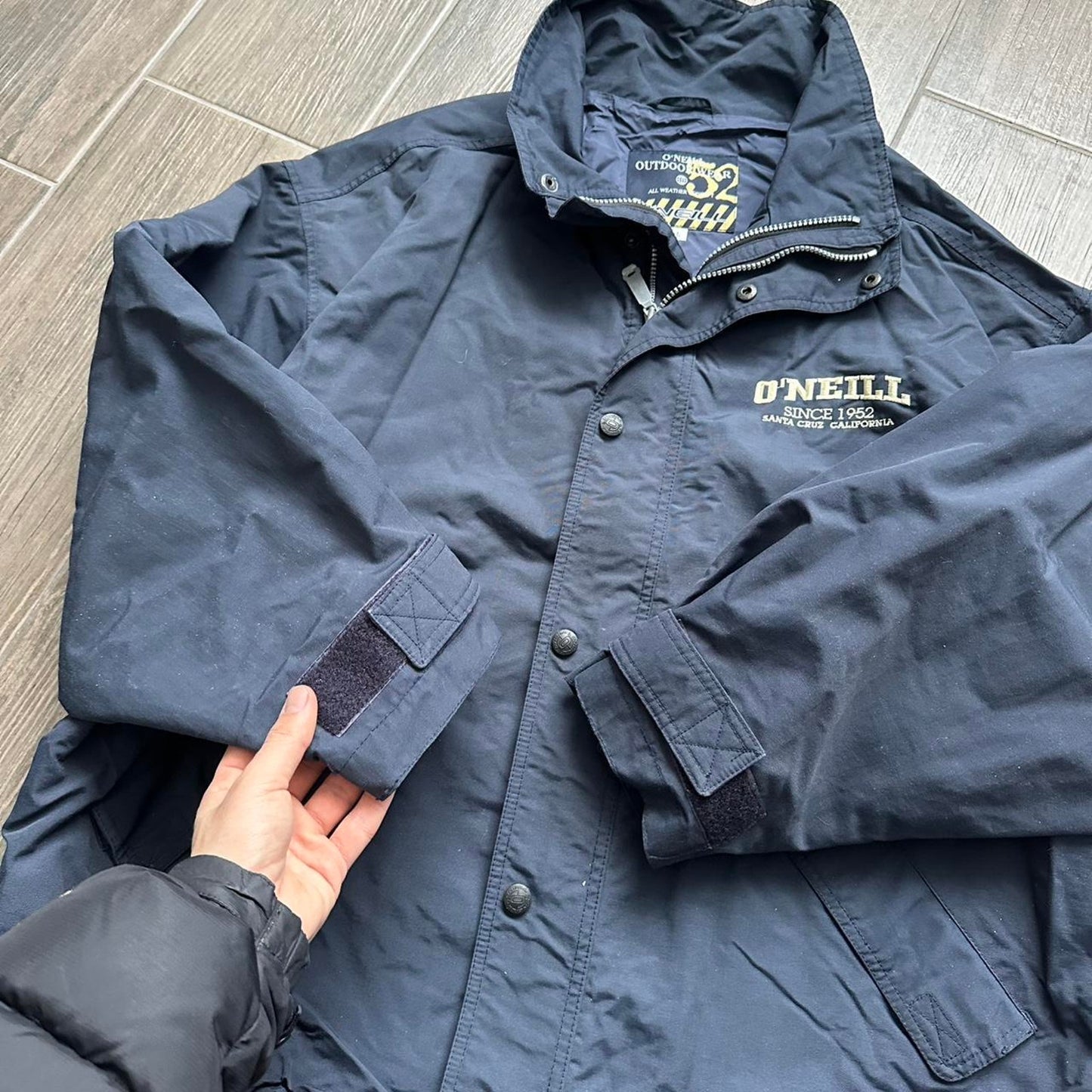 Oneill 3 in 1 navy blue jacket with fleece lining