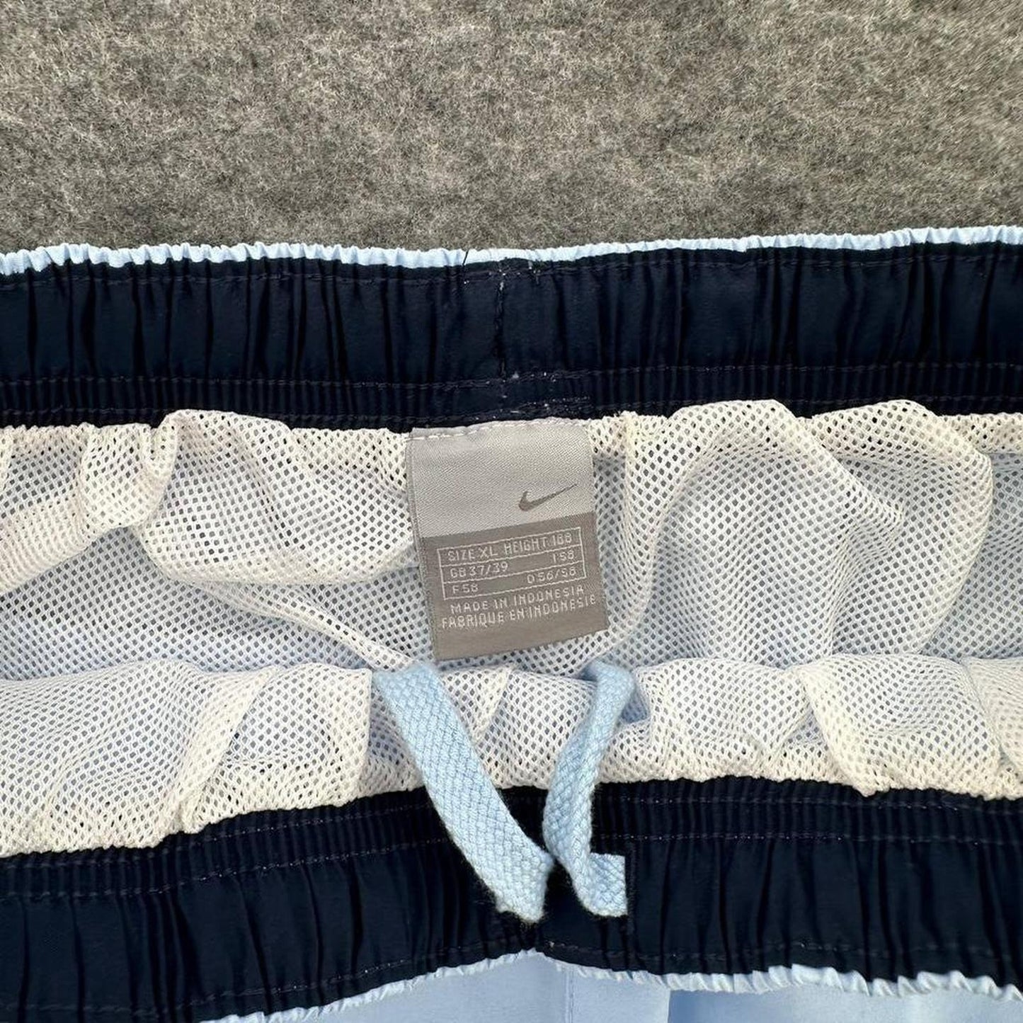 Nike white blue shorts