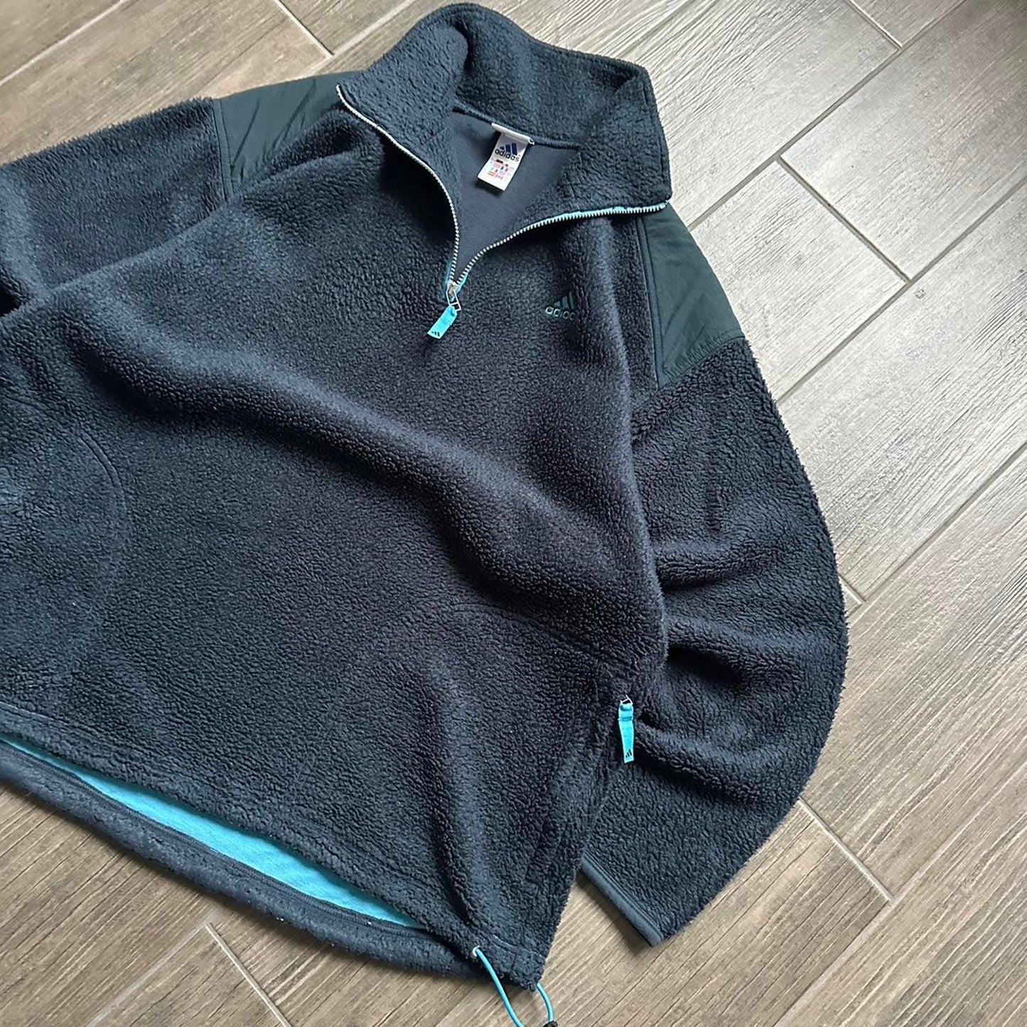 Adidas teddy fleece boxy fit y2k L jumper