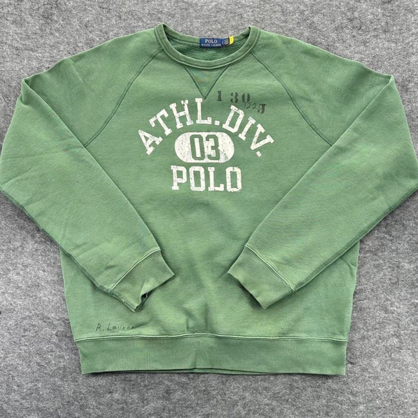 Ralph lauren green crewneck sweatshirt