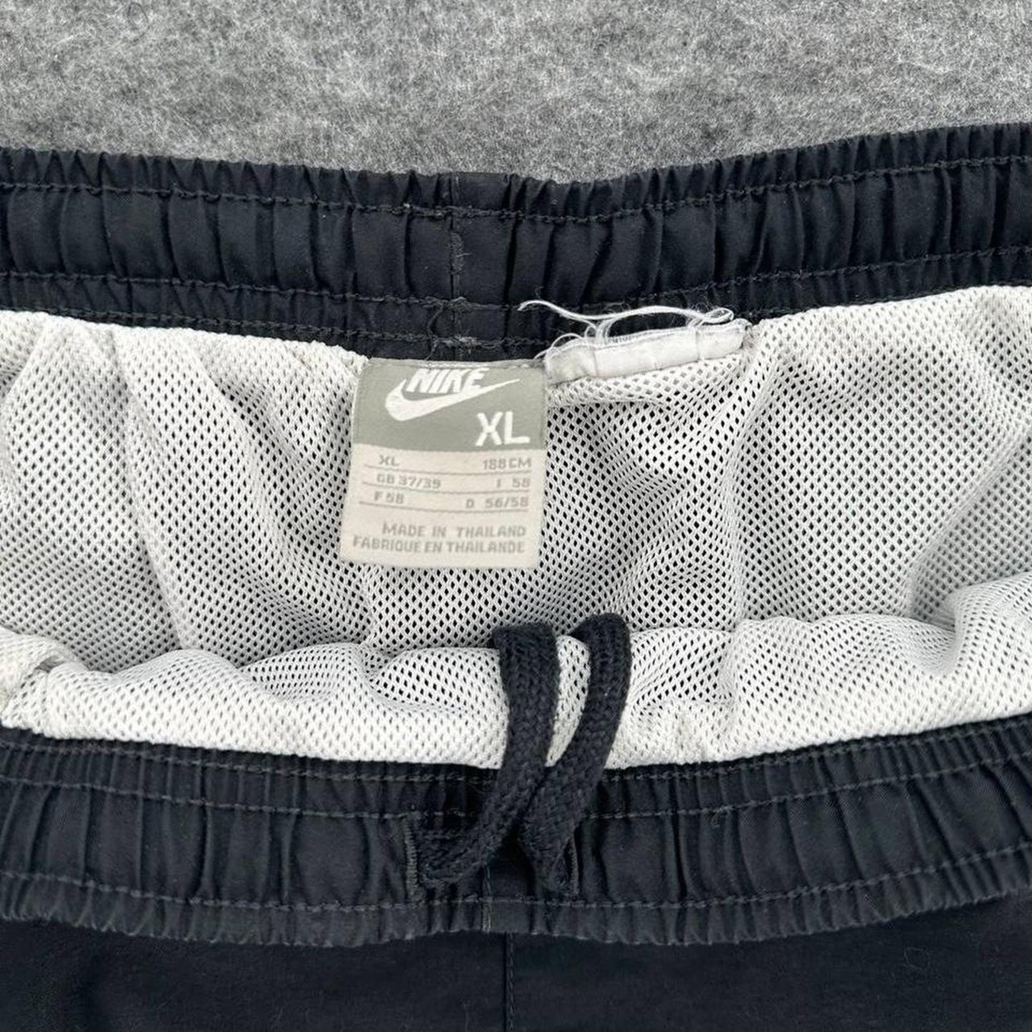 Nike black shorts with white