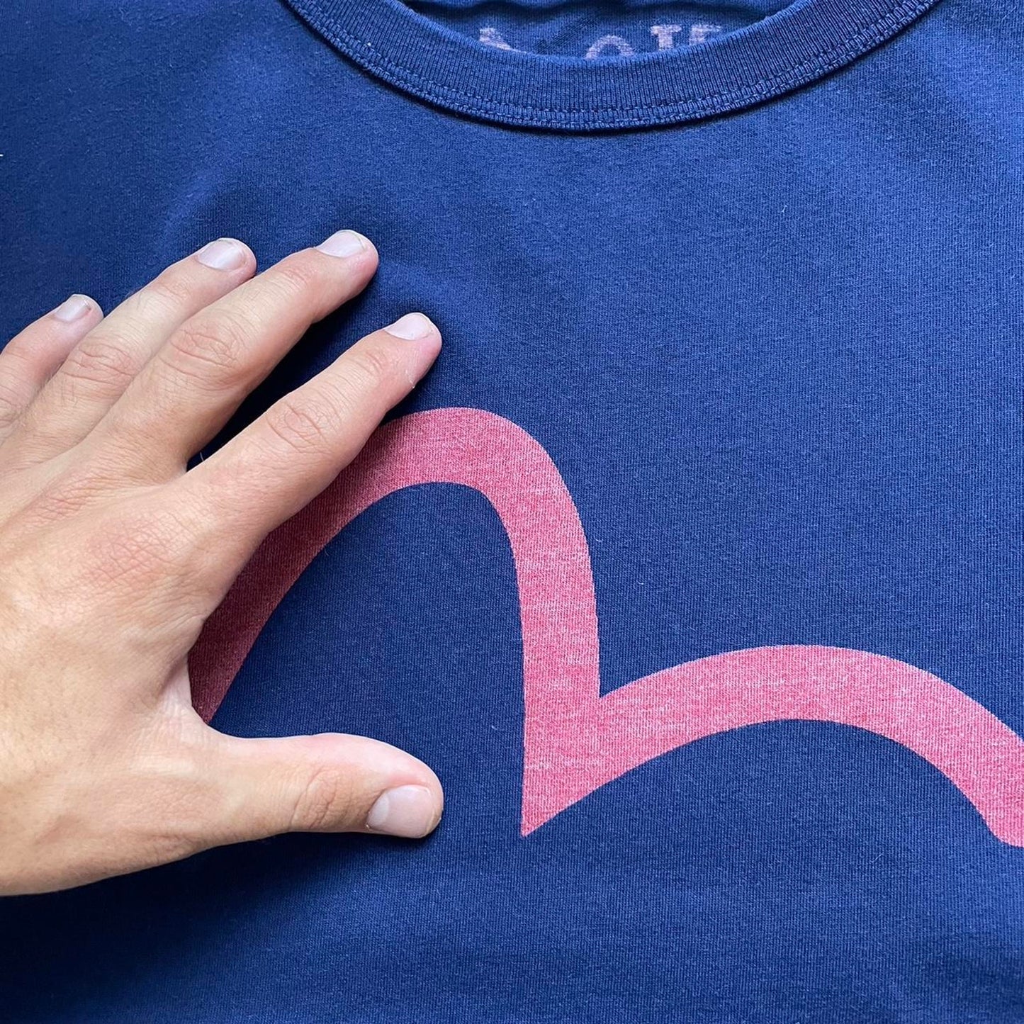Evisu navy japanese vintage t shirt