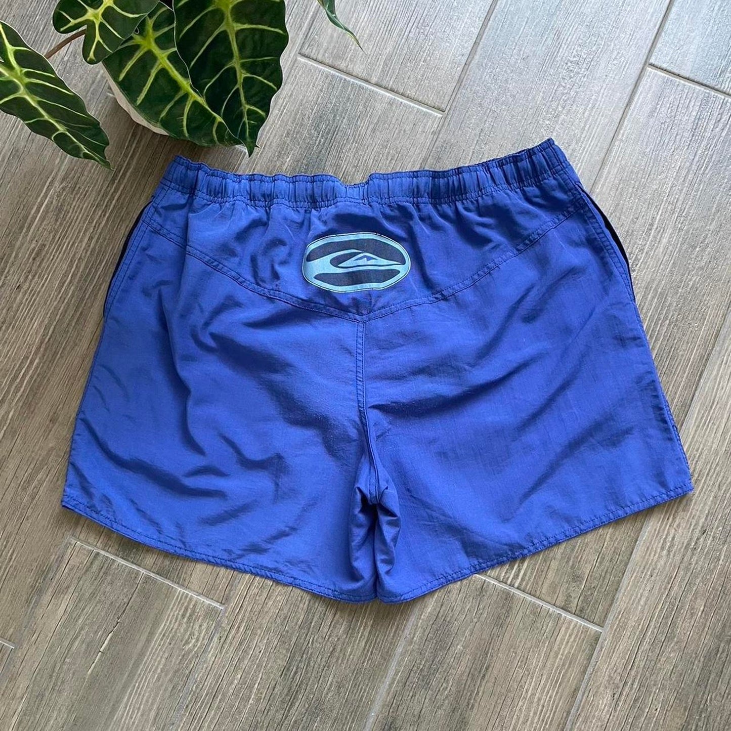 Quiksilver archive blue nylon surf shorts