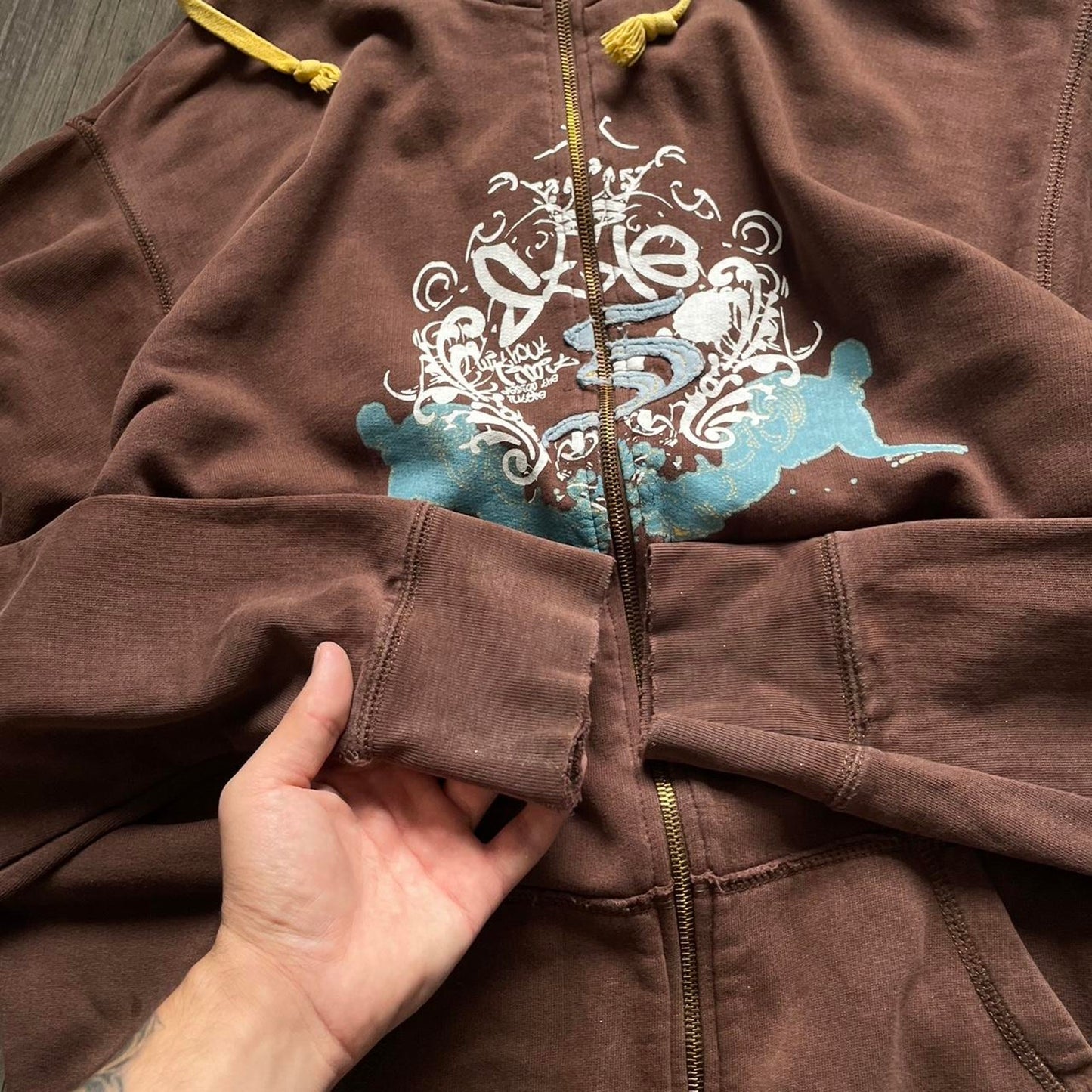 Vintage y2k skater Japanese baggy XL hoodie