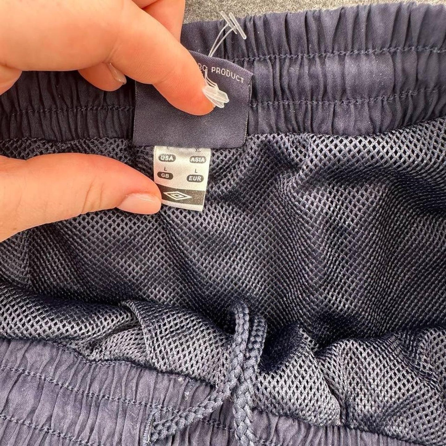 Umbro navy blue shorts with