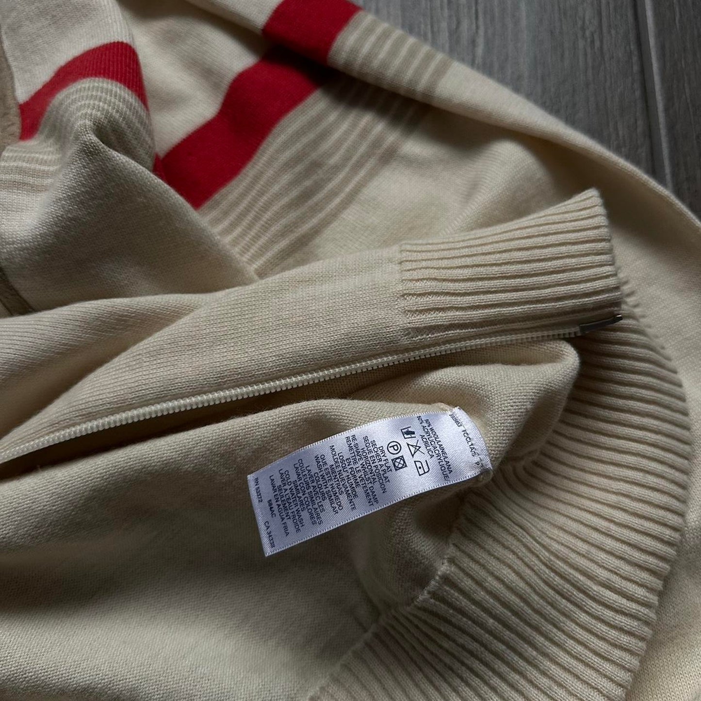 Y2k Japanese style zip L jumper